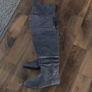 DaViccino Slouchy Zipper Over The Knee Boots